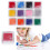 12Pcs Craft Ink Pad Stamp Single Metallic 11 10