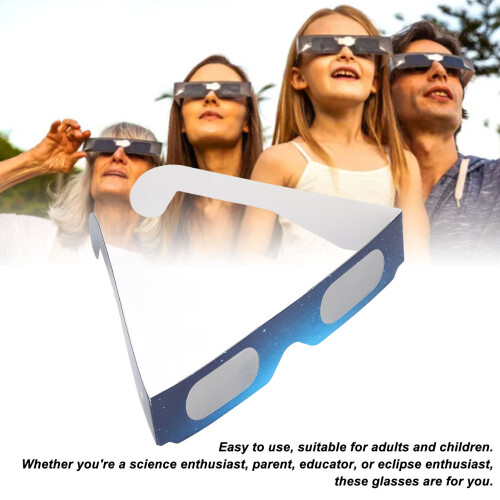 10 pares de gafas para eclipse, Modelo A, Talla única, Color A 2