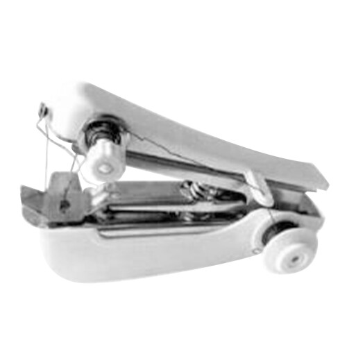 Portable Handheld Mini Sewing Machine for DIY Crafts, White