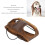Hund Fliegerhut kaffeefarben 48cm/18.9in Kaschmir 4