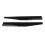 2PCS Car Body Styling Side Skirt Black Glossy ABS 7