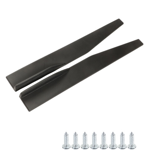 2PCs Side Skirt Winglet Carbon Fiber Style