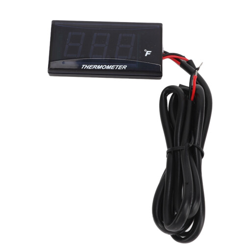 DC12V Digital Display Motorcycle Thermometer M10 1