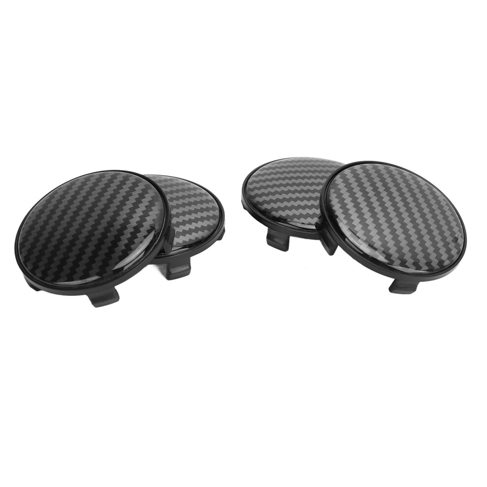 4-Piece 68Mm Wheel Center Caps In Carbon Fiber Finish - Universal Fit 7901331616690