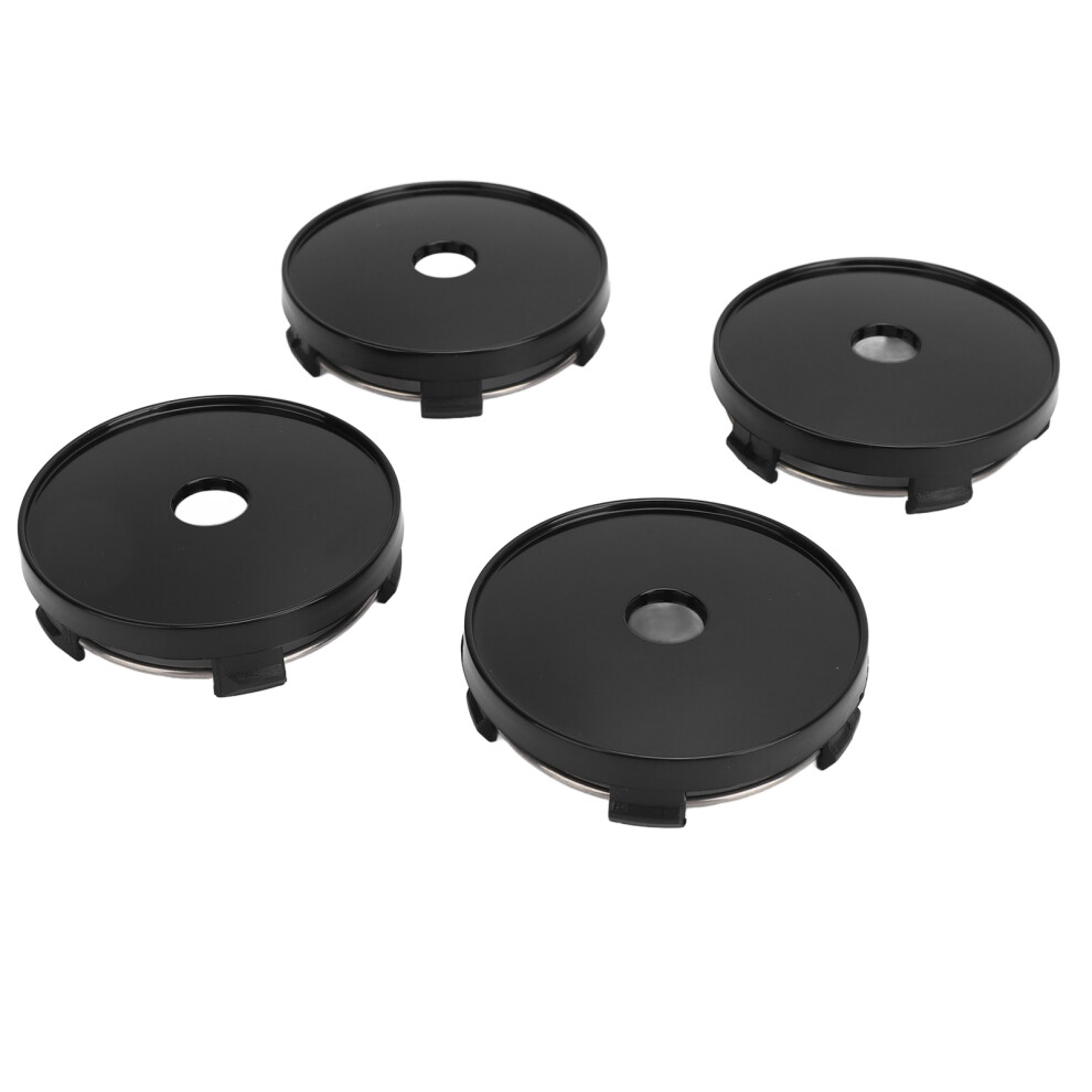 4Pcs 60Mm Wheel Hub Center Caps Impact Resistant For Cars Black 5091331616720