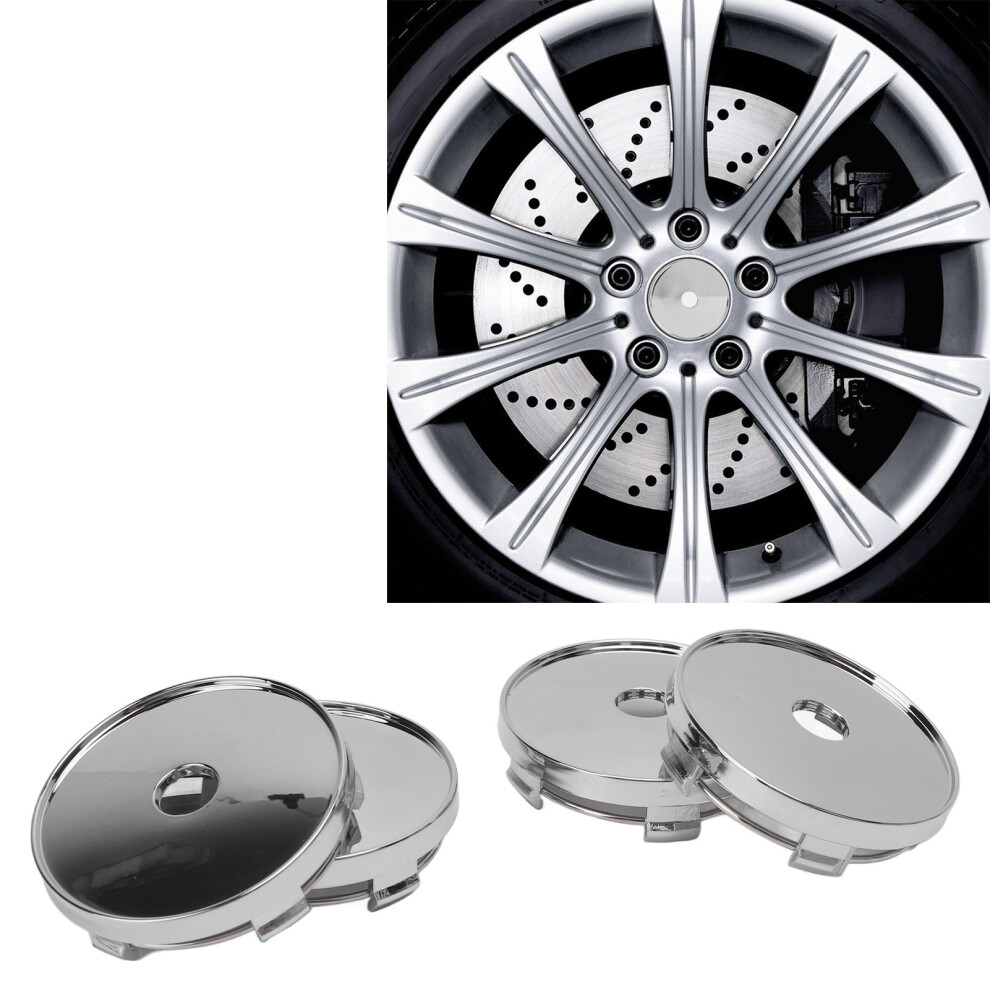 Durable Abs Wheel Center Caps With Clip - Enhance Hub Protection 4Pc 7661331616761