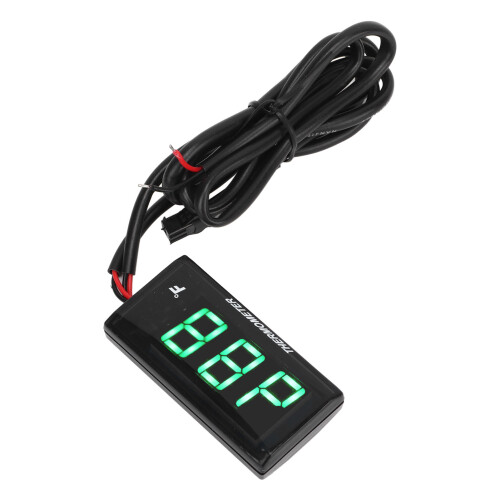 LCD Motorcycle Thermometer Ultra Thin Waterproof 1