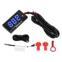 LCD Motorcycle Thermometer Ultra Thin Waterproof