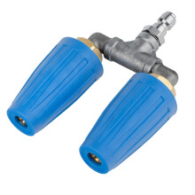 Buse double turbo en laiton 2.0mm 4.0-6.0GPM 4000PSI 1/4QC