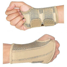 (S-Lefthands, Beige) Carpal Tunnel Wrist Brace For Tendonitis Arthritis, Breathable Wrist Splint Brace Night Support Adjustable Straps