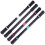 (Black) Pen Spinner Exercise Flexible Fingers Professional Rubber Black Samurai Spinning Pen (1set (4pcs)) 1