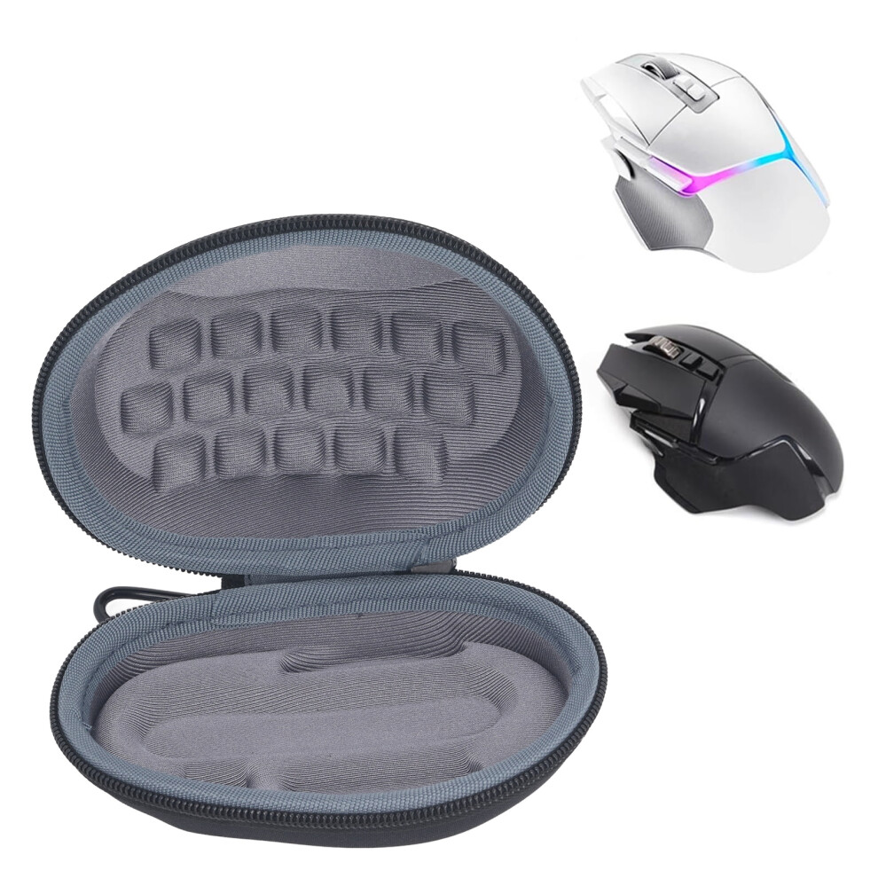 Compact Velvet-Lined Hard Case For Logitech & Razer Wireless Mice 4351331623878