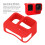 Capuchon d'objectif en silicone Ace Pro Rouge - antichoc 6