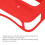 Capuchon d'objectif en silicone Ace Pro Rouge - antichoc 7