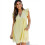(L,yellow)Summer V-neck Short Skirt Solid Color Dress Romper For 2023 1