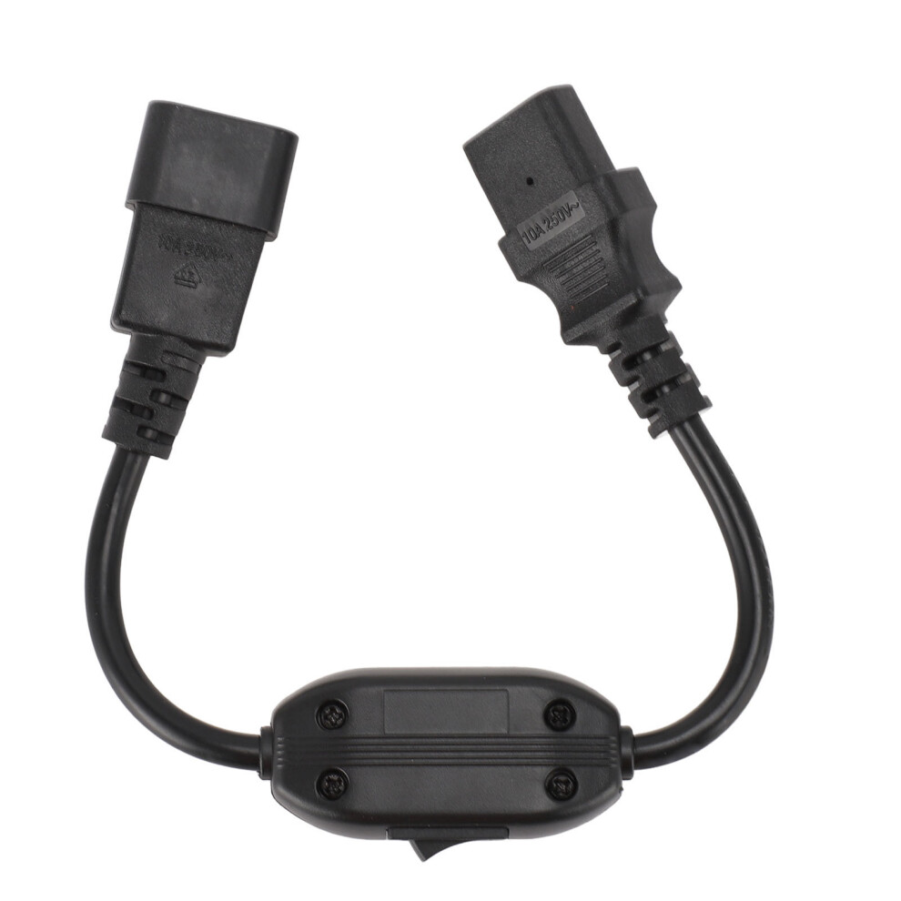Power Extension Cable Iec320 C14 Male To C13 Female 0.3M 2500W 7901331624695