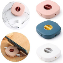 3 Pack Compact Cable Management Cord Organizer Winders with Phone Stand Function for Desk Usb Wires Reel Retractor Tangle-free Charger Organizer Case