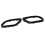 Gloss Black Exhaust Tip Cover Trims Replacement 3