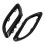 Gloss Black Exhaust Tip Cover Trims Replacement 7