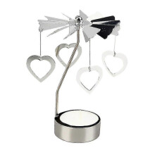 Rotary Spinning Tealight Candle Candlestick Holder Carousel Decor