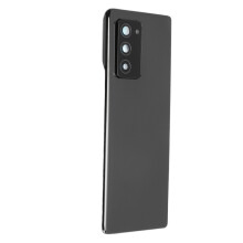 Back Glass Cover for Galaxy Z Fold 2 5G F916 Black with Camera Lens Tape
