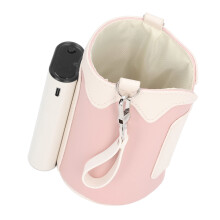 Portable Bottle Warmer with 21 Gears, Digital Display, 6400mAh Rechargeable, Pink, 10x12cm