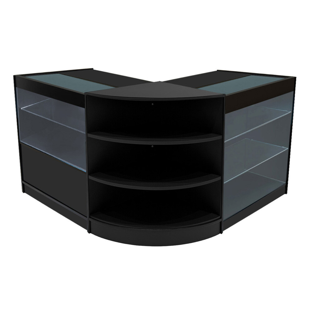 Monstershop (Led Shop Counter Set K900, C900 & Lm60 - ) Shop Counter Set Calliope Led Lockable Black/Light