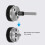 Kit estrusore in metallo 9.546:1 argento per CR10 Ender3 7