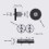 Kit estrusore in metallo 9.546:1 argento per CR10 Ender3 2