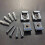 8 Pieces Wall Mounted Adjustable Mirror Clip Mount Mirror Clamp, Mirror Mount 5