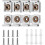 8 Pieces Wall Mounted Adjustable Mirror Clip Mount Mirror Clamp, Mirror Mount 1