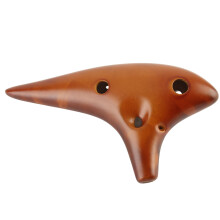 12-Hole Alto C Ceramic Ocarina Wind Instrument Easy to Learn Toy Gift