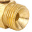 Copper Argon Arc Welding Fitting M16x1.5mm Nut to Panel Adapter 9