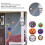 Lot de 6 éventails en papier pour décorations d'Halloween 3