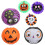 Lot de 6 éventails en papier pour décorations d'Halloween 1