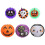 Lot de 6 éventails en papier pour décorations d'Halloween 2