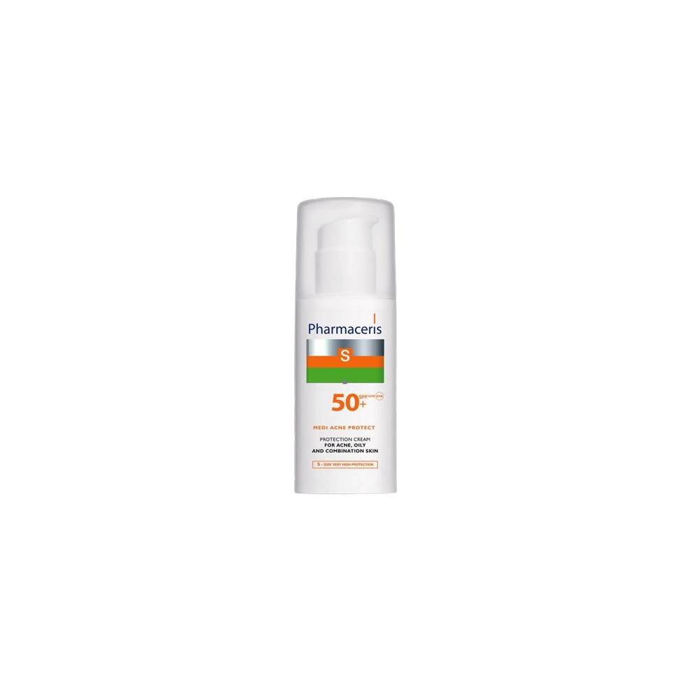 Cream Pharmaceris (50+) Spf Medi Acne Protect |Controls Excess Sebum And Prevents Shine - 50Ml