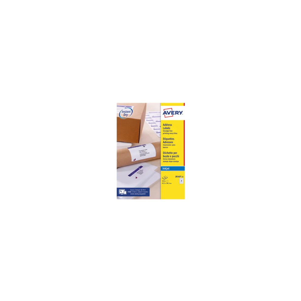 Avery Inkjet Address Label (Pack Of 525) White