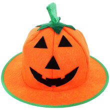 Chapeau citrouille d'Halloween orange pour adultes et adolescents, idéal pour une fête d'Halloween ou