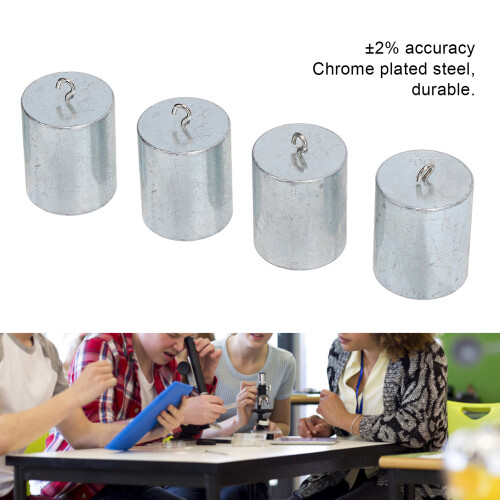 Ensemble de 4 pièces de 200 g en acier chromé 2