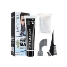 Mokeru Hair & Beard Color for Man BLACK 80ml | Hair Dye Cream with Rosemary Plant Extract | Ammonia-Free