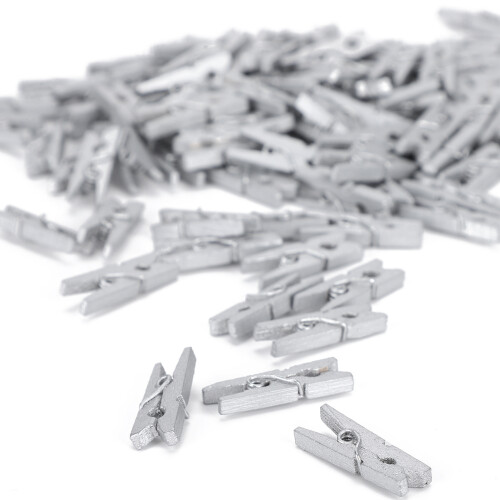 300pcs Mini Wooden Decoration Clips Pegs 2