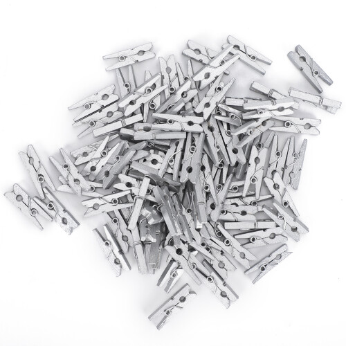 300pcs Mini Wooden Decoration Clips Pegs 1