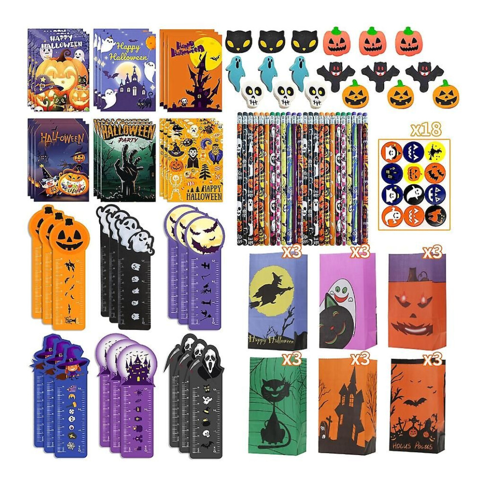 Set Di Cancelleria Di Halloween Per Bambini, Set Di Bomboniere Per Feste Di Halloween, Set Regalo Di
