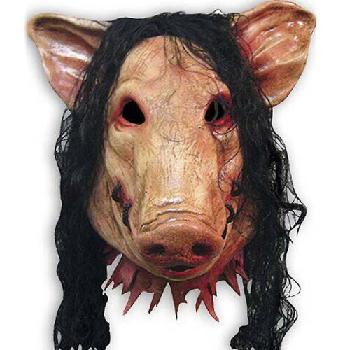 Halloween Mask Latex Pig Head Cap 1