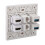 Plaque murale à 6 ports 5 Gbit/s 4K60 HDMI USB 3.0 12