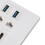 Plaque murale à 6 ports 5 Gbit/s 4K60 HDMI USB 3.0 5