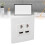 Piastra a parete Cat6 HD Interfaccia Multimediale 4P Bianco 15