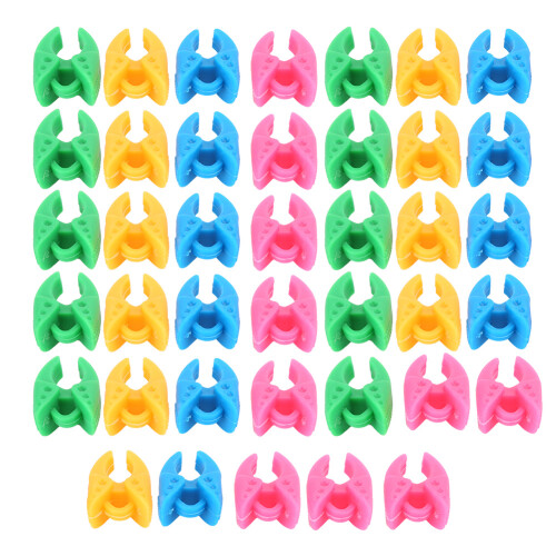 40Pcs Spool Fixing Clip Silicone Colorful Bobbins 1