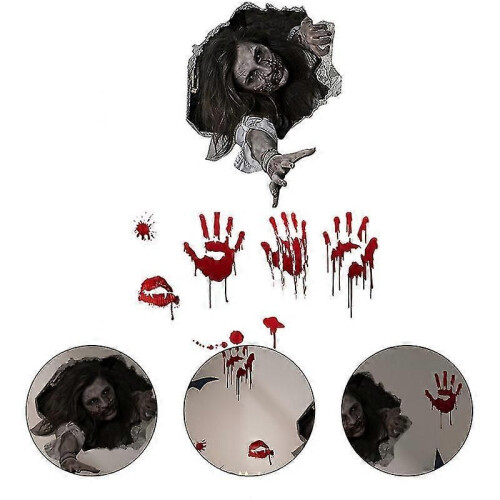 2pcs Halloween Window Stickers-c 1